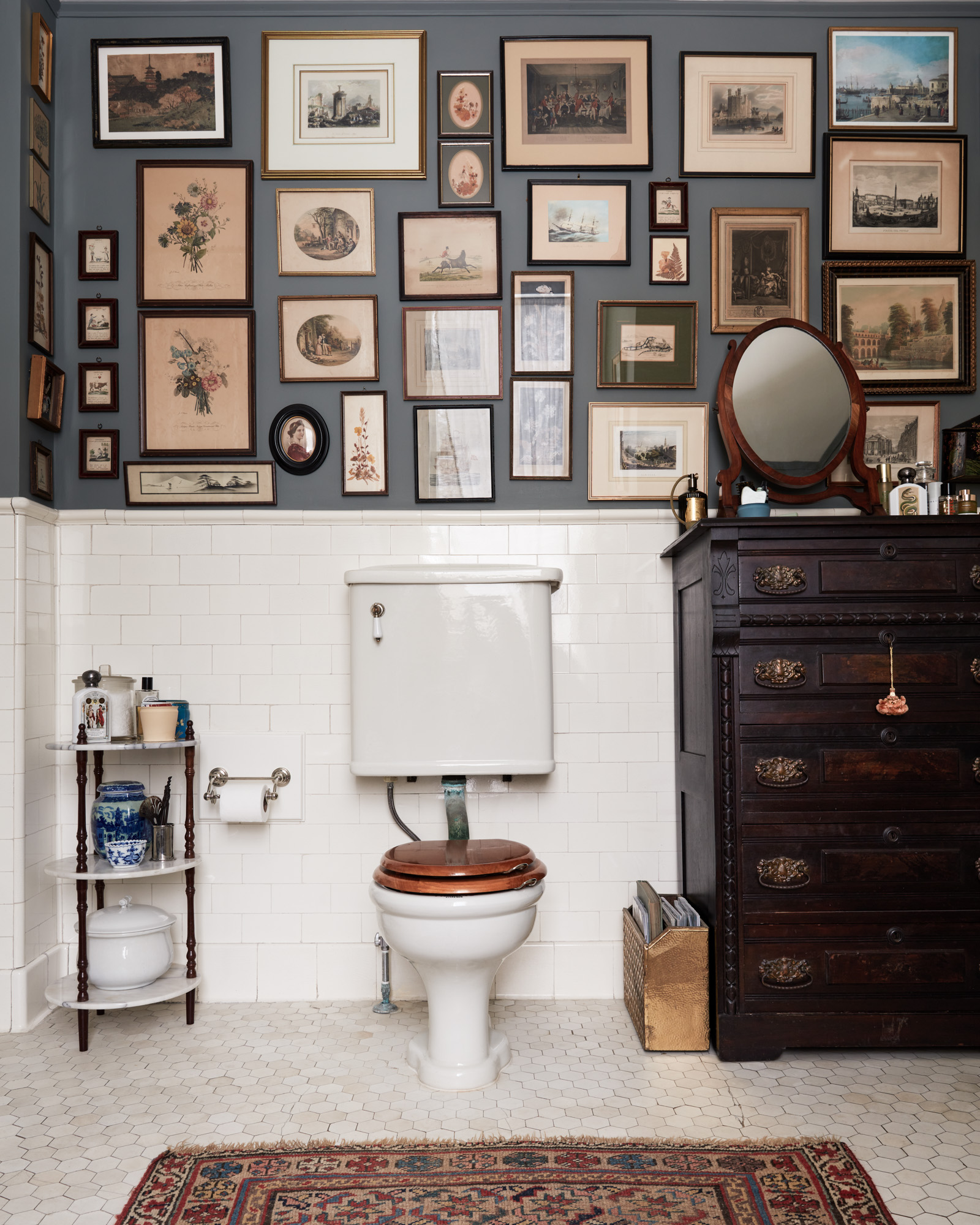 Brinson Vintage bathroom Gallery Wall